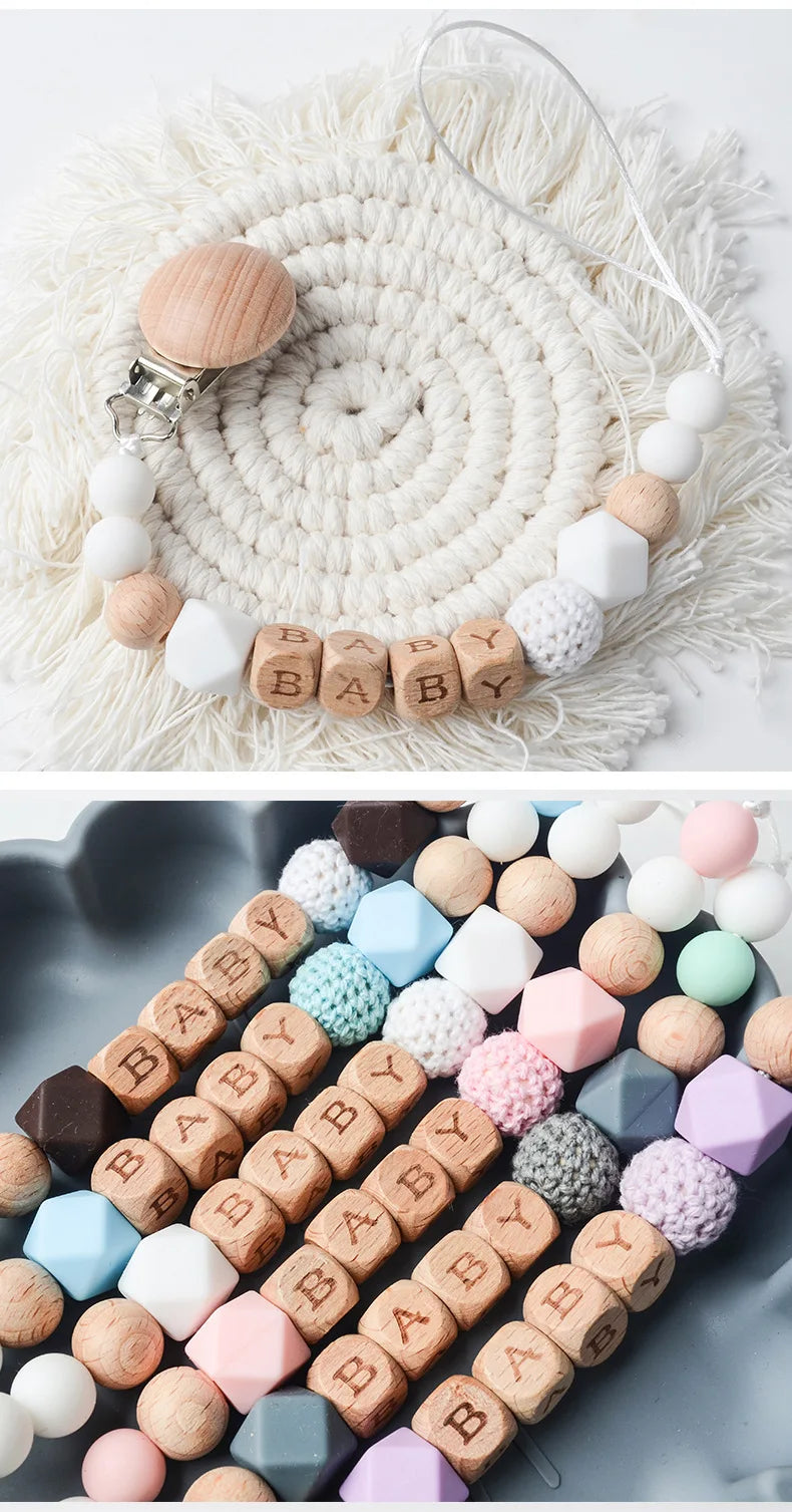 Baby Silicone Pacifier Clip Chain Gifts Dummy Nipples Holder Clips Teethers Toys Anti-lost Babies Accessories