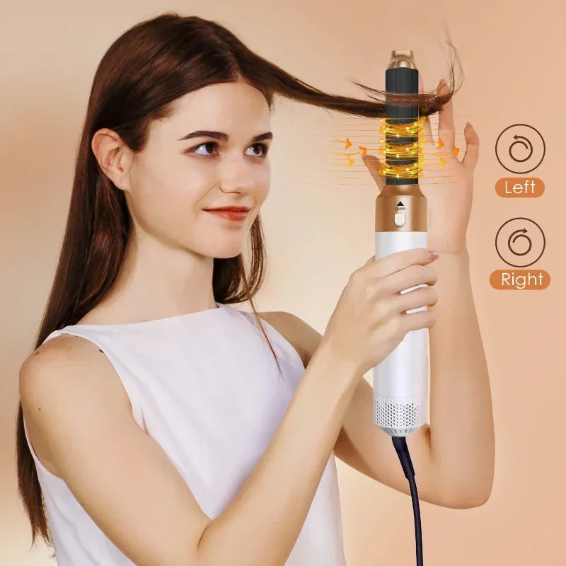 5 in 1 Hot Air Styler Comb Hair Dryer Automatic Hair Curler Professional Hair Straightener for Airwrap Household