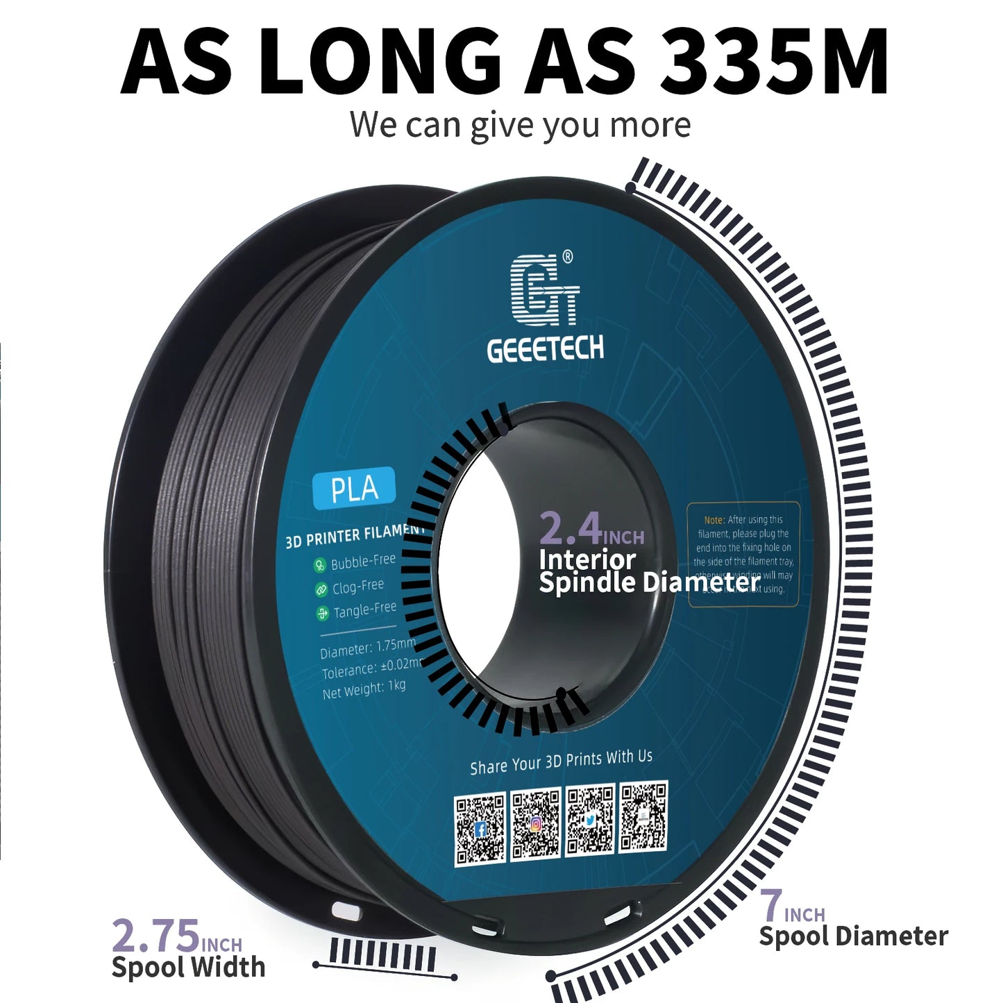 Geeetech Wood PLA 1kg 1.75mm Filament 3d Print wire Vacuum Packaging Local Warehouses Colorful Plastic for FDM 3D printer
