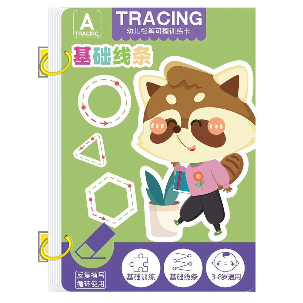 Practice Copybook Control Training Book Magical Tracing Workbook Reusable Magic Children Montessori Drawing Education Stationery