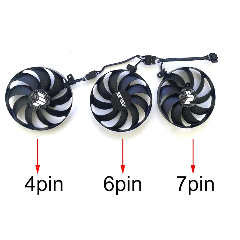 3PCS NEW CF9010U12D 12V 0.45A Fan RTX3080 For ASUS GeForce RTX 3060 Ti 3070 3080 3090 TUF OC GAMING Graphic Card Cooling Fan