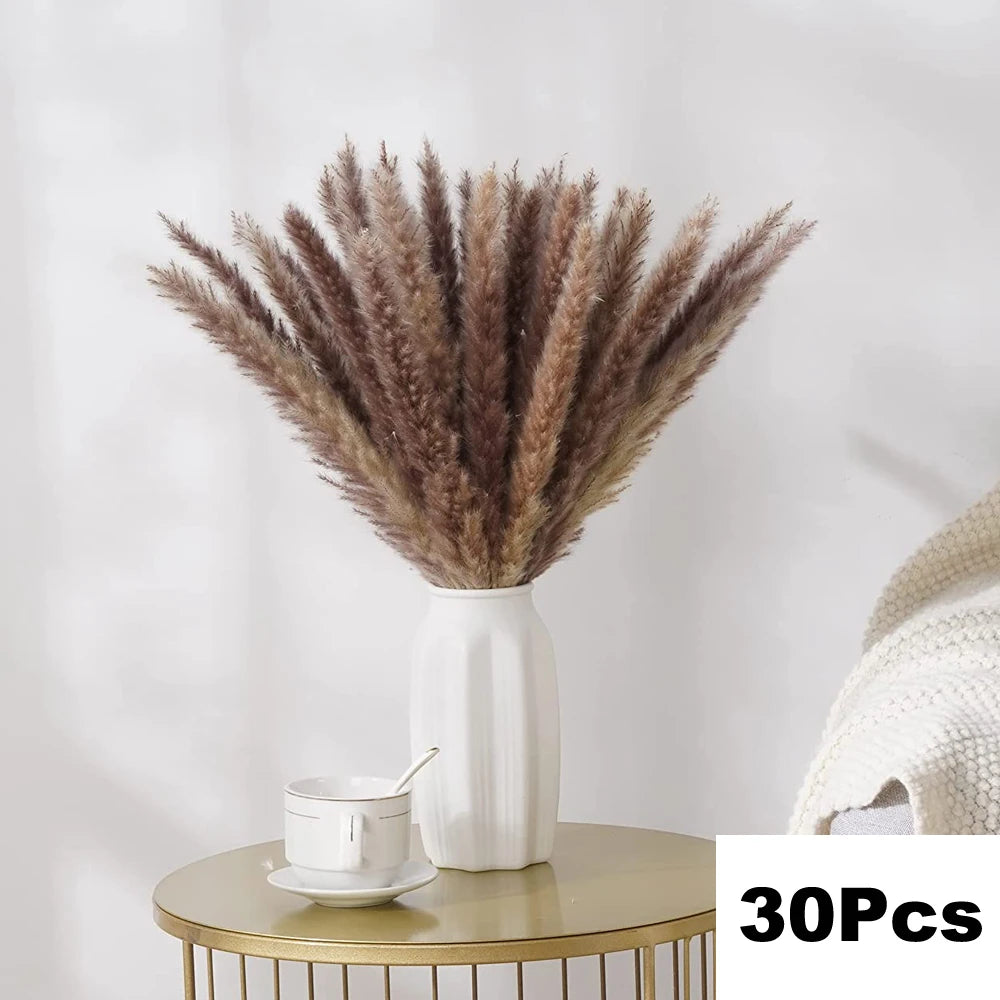 Pampas Grass Decor Boho Home Decor Bouquet Natural Fluffy Dried Flowers for Wedding Floral Arrangements Wall Farmhouse Table Dec