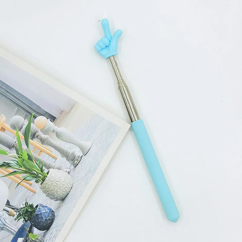 Retractable Teacher Pointer Finger Design Reading Guide Preschool Teaching Stick Tools For School Whiteboard Pointer