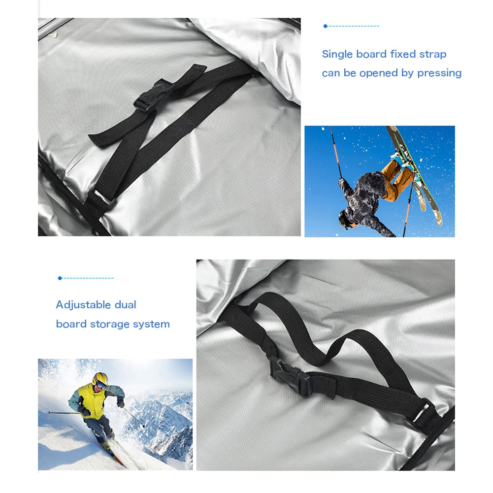 Ski Single Bag With Wheels Large Backpack Waterproof Snowboard Bag Roller With Wheels For Smooth Carrying Storage Transportation