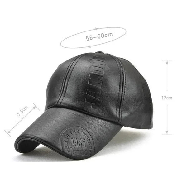 Fashion Men PU Leather Beret Autumn Winter Visor Flat Cap Thicken Warm Hat Berets Vintage England Newsboy Caps Higher Quality