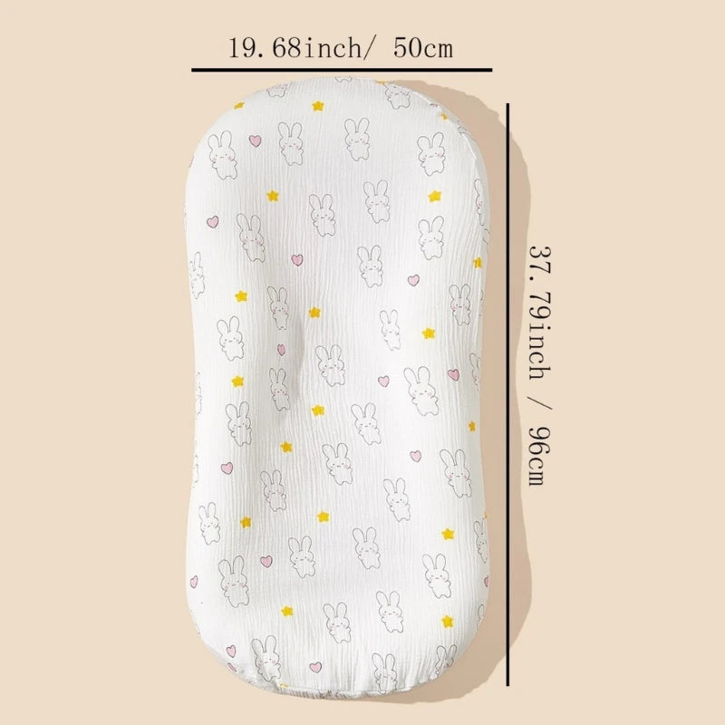 Adjustable Height Infant Bedside Bedding Lightweight and Versatile Baby Bassinet Sheet Convenient for Home & Travel Use Q81A