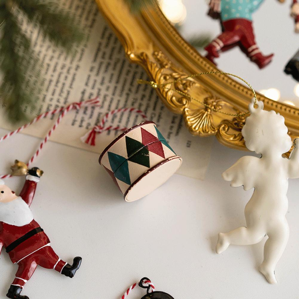Christmas Pendant Exquisite Santa Claus Soldier Angel Shape Xmas Tree Hanging Ornaments for Festive Decoration