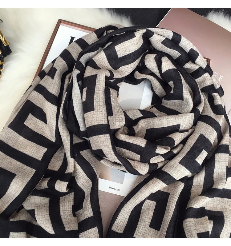 Scarf Women Luxury Brand Winter Cotton Hijab Head Scarves Bandana Female Foulard Pashmina Cheveux Bufanda Shawls And Wraps