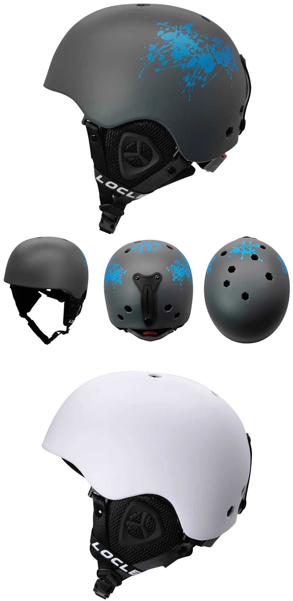 LOCLE Ski Helmet Men Women Integrally-molded Children Kids Skiing Helmet Skateboard Ski Snowboard Motorcycle Snowmobile Helmet