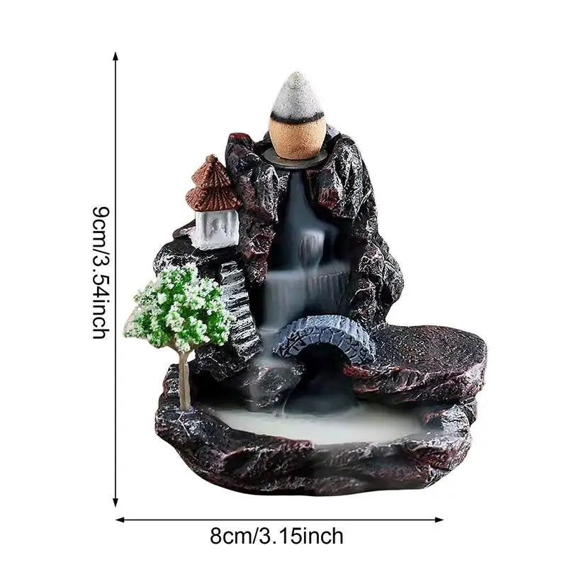Home Waterfall Backflow Incense Burner Innovative Backflow Incense Burner Aromatherapy Ornament Home Decor For Office Yoga