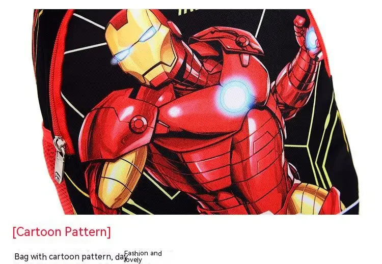 Children schoolbag spider backpack weight-reducing kindergarten Iron Man backpack cartoon large capacity boys and girls backpack