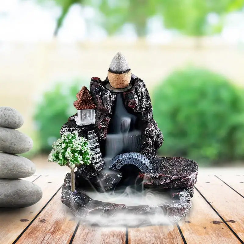 Home Waterfall Backflow Incense Burner Innovative Backflow Incense Burner Aromatherapy Ornament Home Decor For Office Yoga