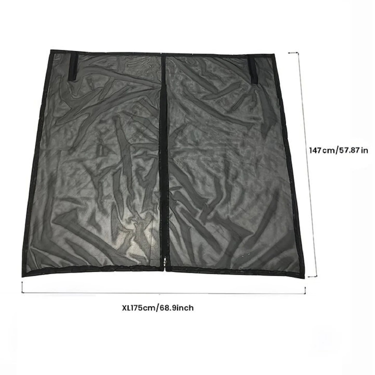 Sliding Door Magnetic Fly Screen Large Size Van Bug Screen Mesh Mosquito Net Sun Protector for Caravan Motorhome Camper SideDoor