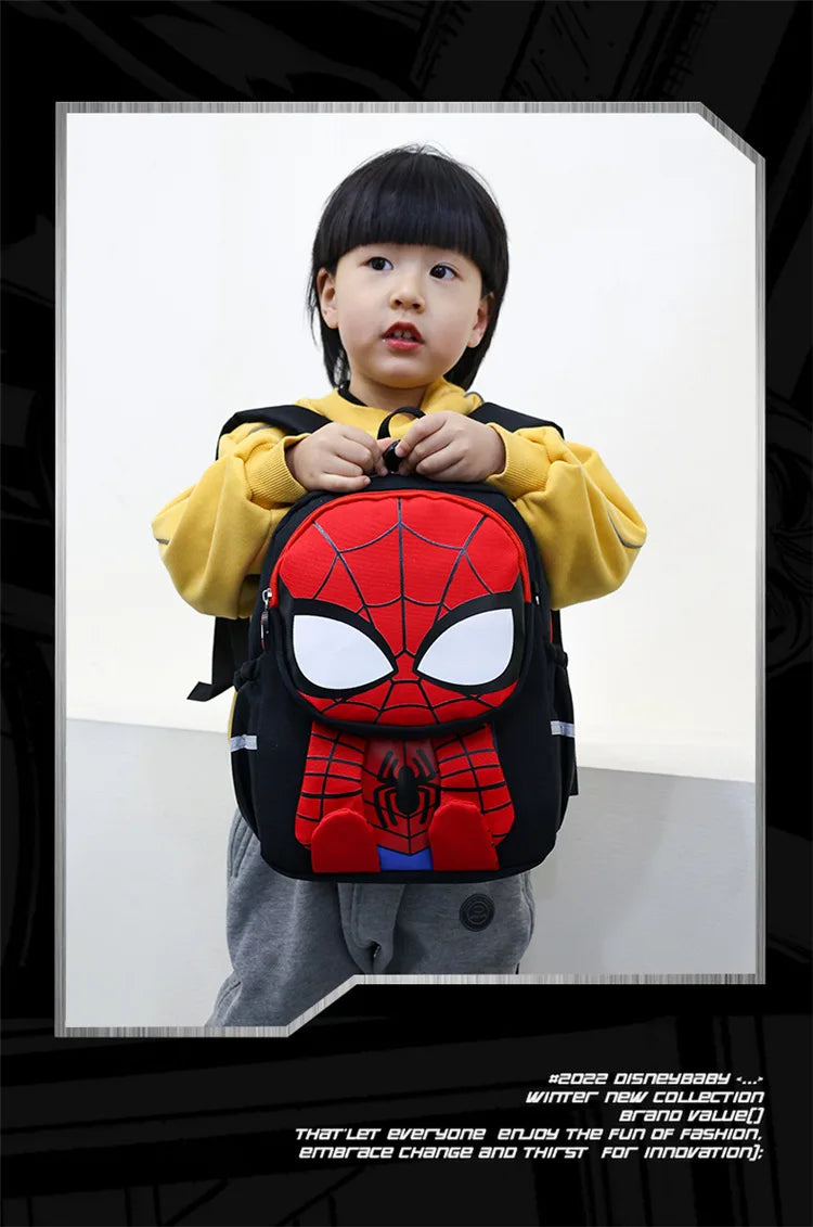 Children's school bag new, cute cartoon Spider-Man 3-6 years old boys backpack Captain America Iron Man backpack