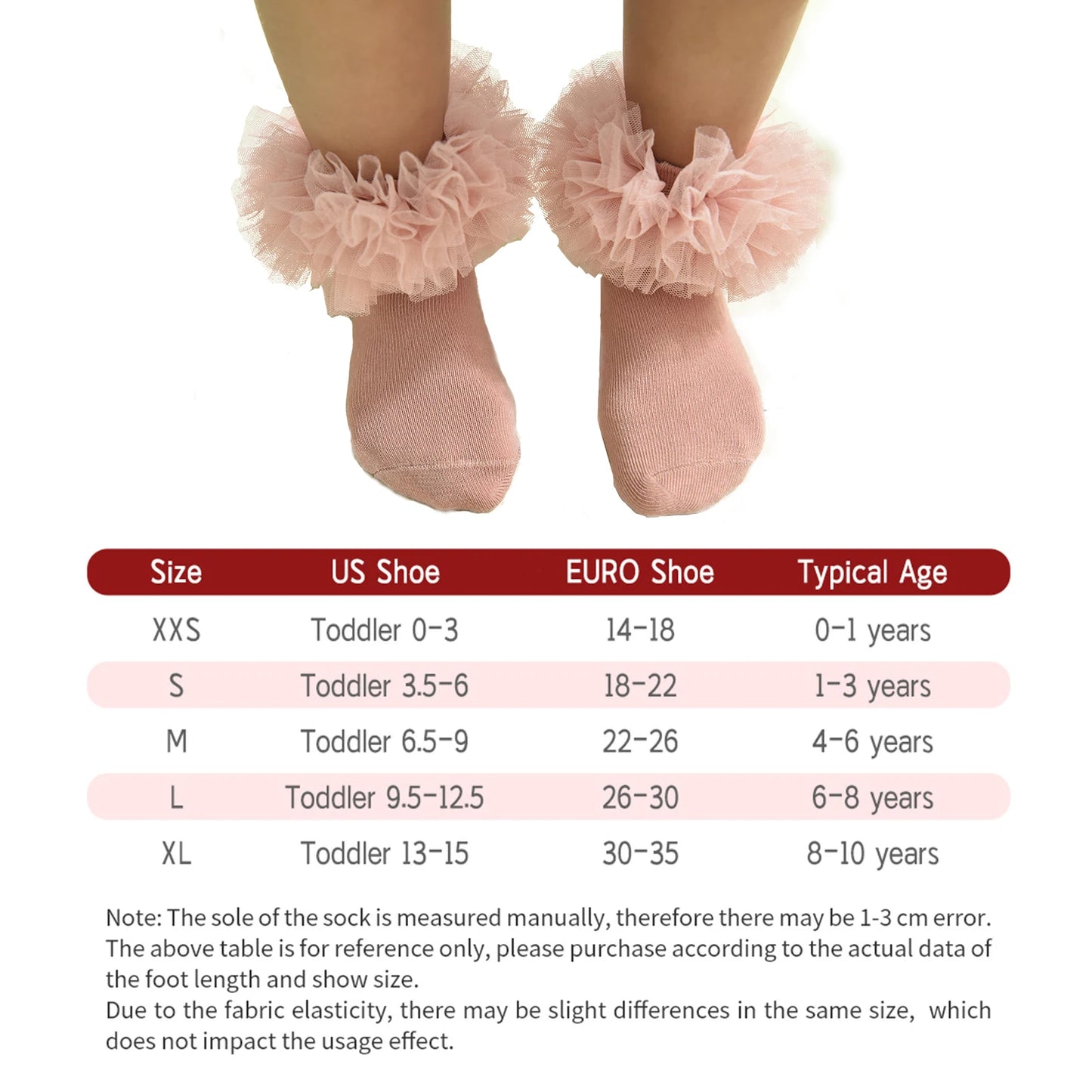 Girls frilly socks fluffy frilly princess dress socks newborn/baby/toddler/girls