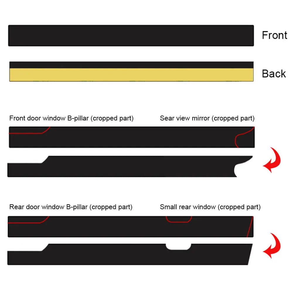 Car Window Waterproof Protector Seal Strip Weatherstrip Edge Trim For Car Door Glass Window Rubber Sealing Strip Rubber Seal