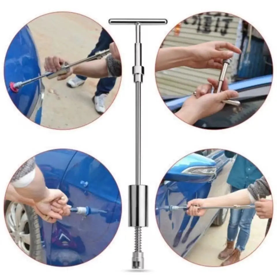 Auto Dent Repair Tools Kit Car Body Sheet Metal Paintless Bump Removal Reverse Hammer Kit Blue Tabs Set Pull Traceless Remover