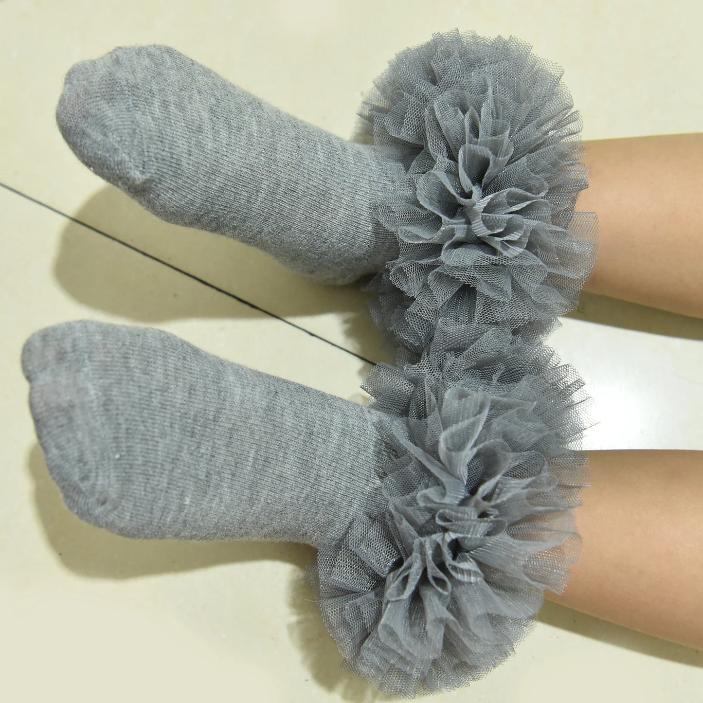 Girls frilly socks fluffy frilly princess dress socks newborn/baby/toddler/girls