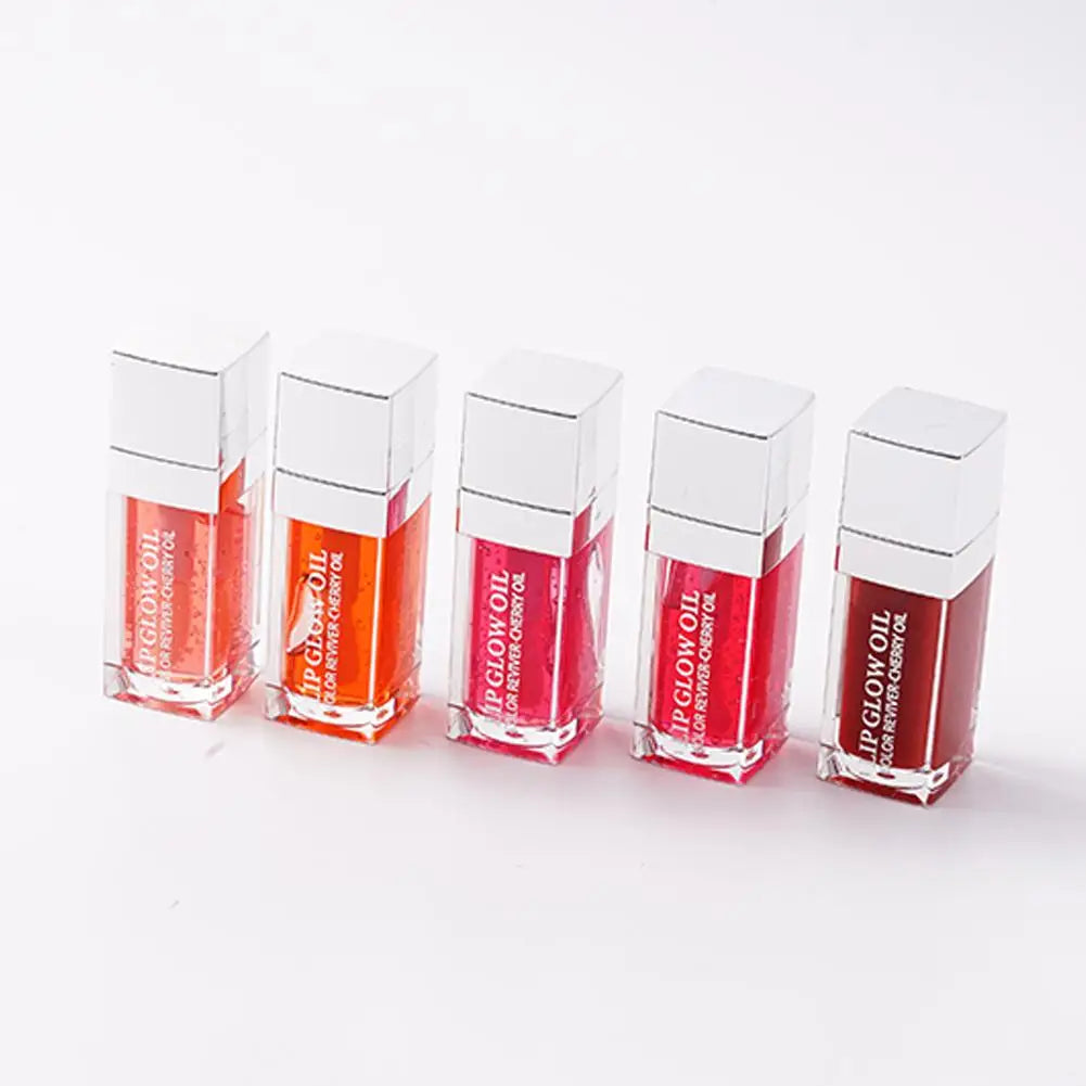 Crystal Jelly Moisturizing Lip Oil Plumping Lip Gloss Makeup Sexy Plump Lip Glow Oil Tinted Lip Plumper
