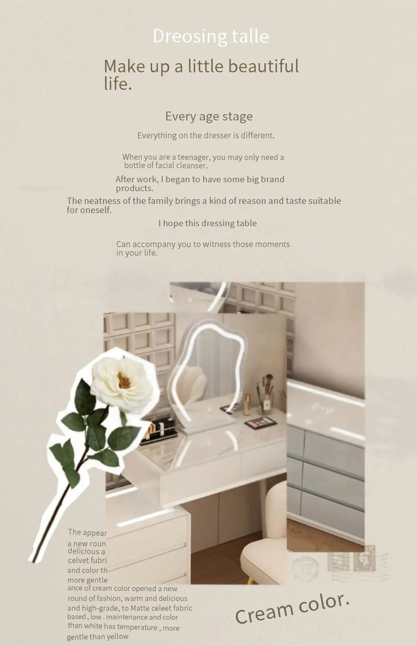 Organizer Wood Dressers Hotel Desk Storage Mobiles Organizer Dressers Sideboards Mirror Makeup Meubles De Chambre Bedroom Set