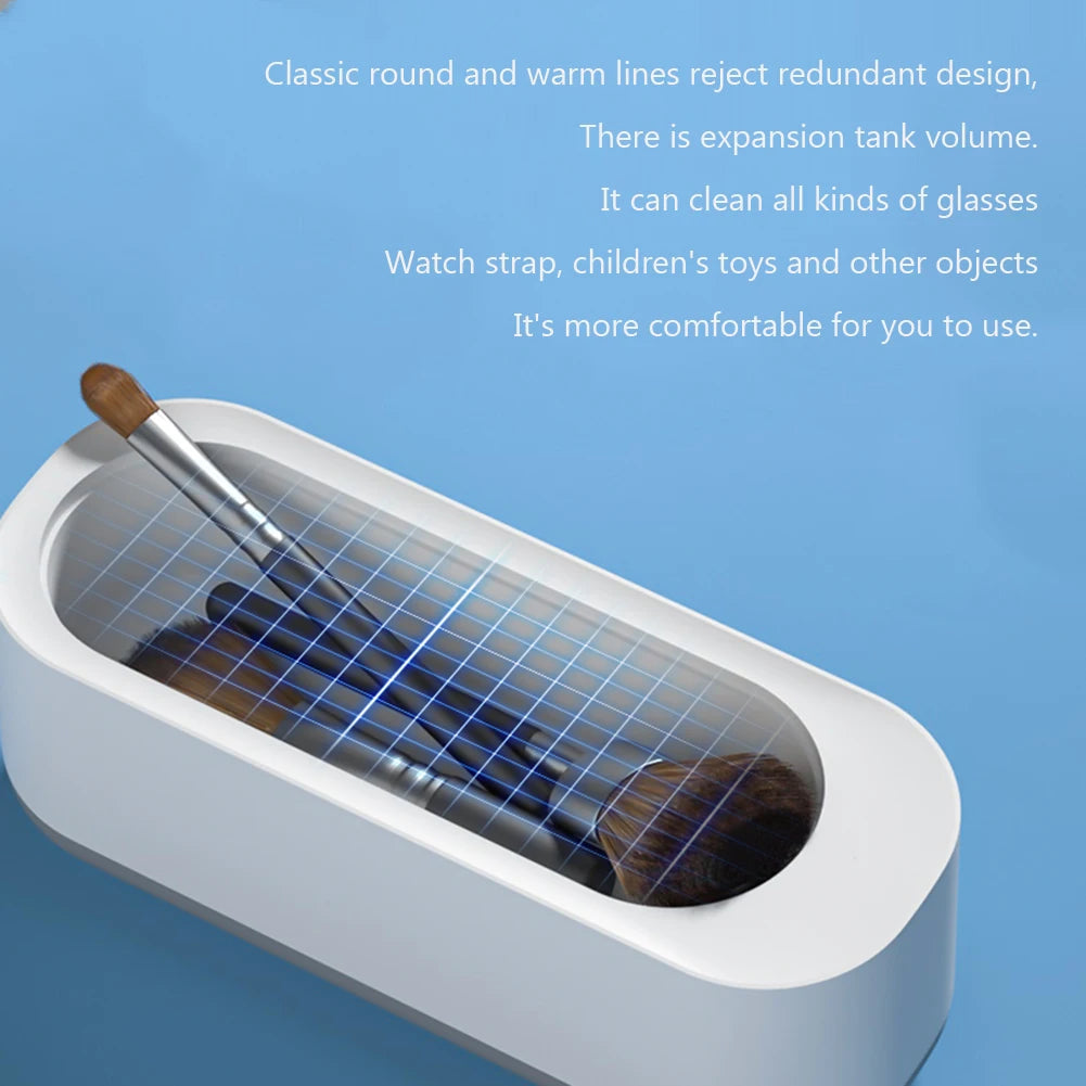 Plastic Vibration Wash Cleaner Multipurpose Ultrasonic Cleaner Washer Portable Electric Simple Operation for Everyday Objects