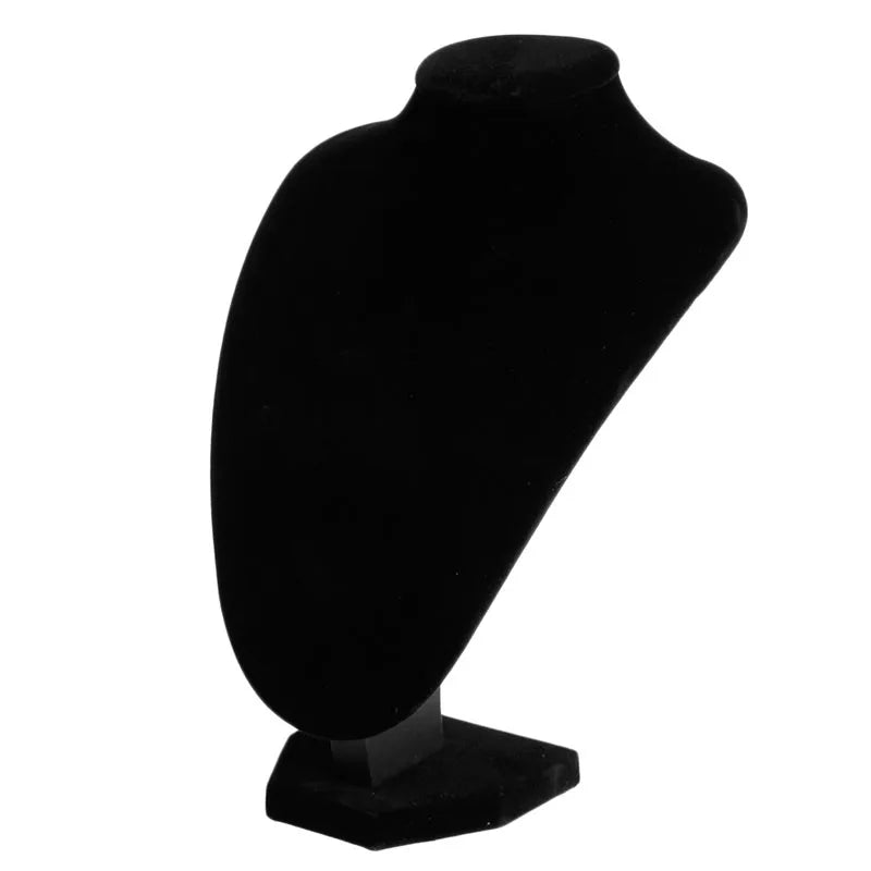 Faux Leather Mannequin Jewelry Necklace Display Holder Neck Bust Stand Showcase Show Decorate Hot