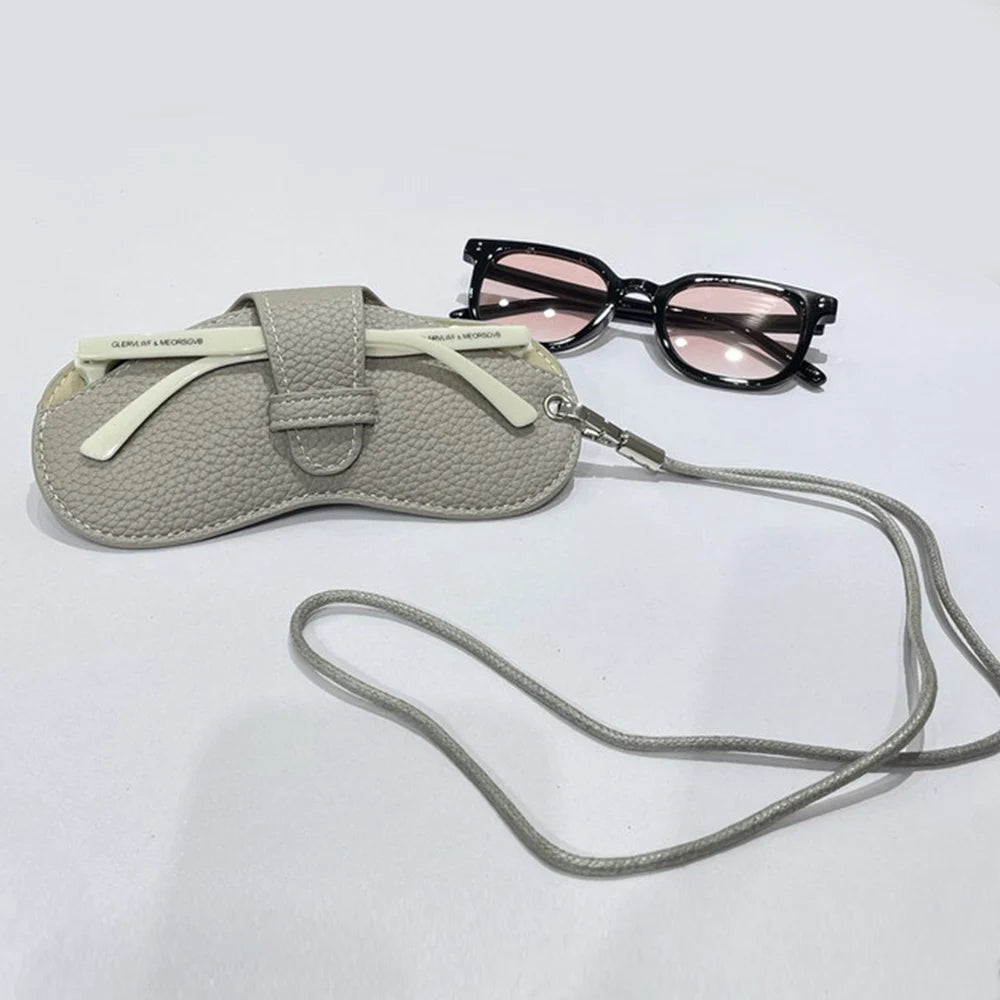 Glasses Case Women Leather Soft Glasses Bag Fashion Portable Sunglasses Box Bag Accessories Eyeglasses Case Sunglasses Box