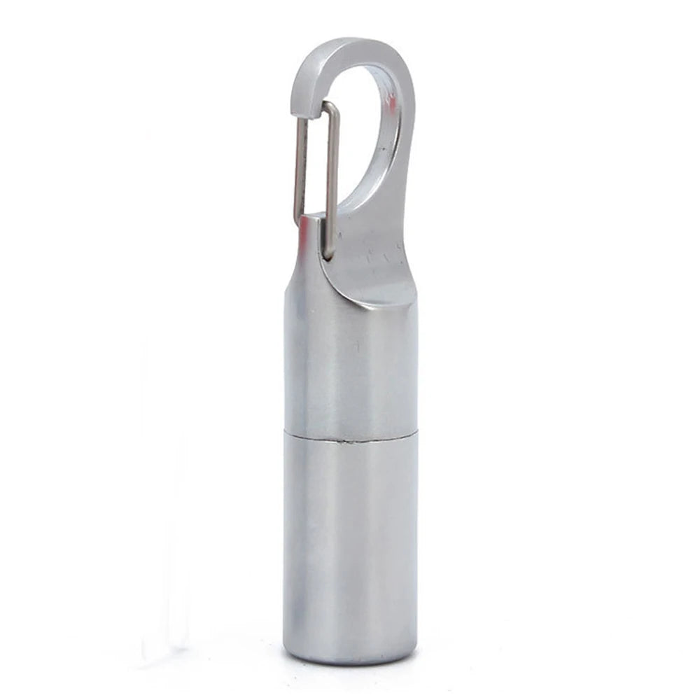 Capsule Gasoline Lighter Outdoor Key Chain Buckle Lighter Inflated Wheel Hanging Small Lighter Tools Mini Kerosene Lighter