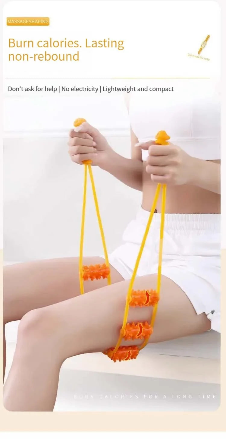 Back Massager Rollers Rope for Back and Neck Manual Massage with Muscle Recovery Massage Tools Relaxation Relief Stress Массажер