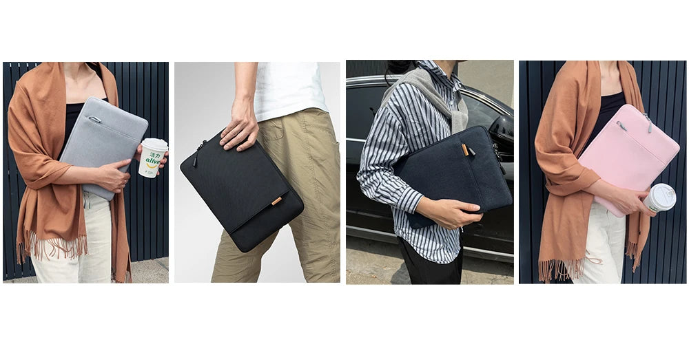 Laptop Tablet Sleeve Pouch 13-14.2 Inch Bag For Macbook Air Pro Ipad Notebook Carring Case Slim Computer Zipper Sleeve Women Men