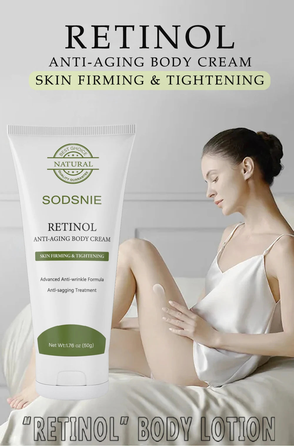 Retinol Postpartum Anti-Wrinkle Cream Anti-Aging Body Anti-Cellulite Care Improve Sagging Skin Repairing Firming Whitening Cream