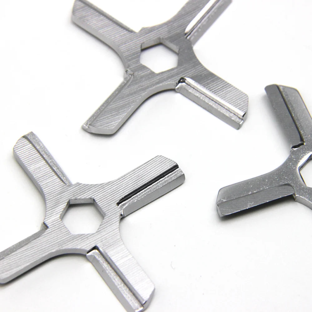 3pcs Meat Grinder Knife Stainless Steel Mincer Blade with Hexagon Hole For Moulinex HV3 KRUPS F402 Daewoo International DI 1925