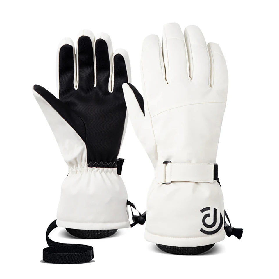 LOOGDEEL Ski Gloves Warm Winter Snowmobile Snow Snowboard Thermal Gloves Waterproof Touchscreen Function Windproof Plush Mittens