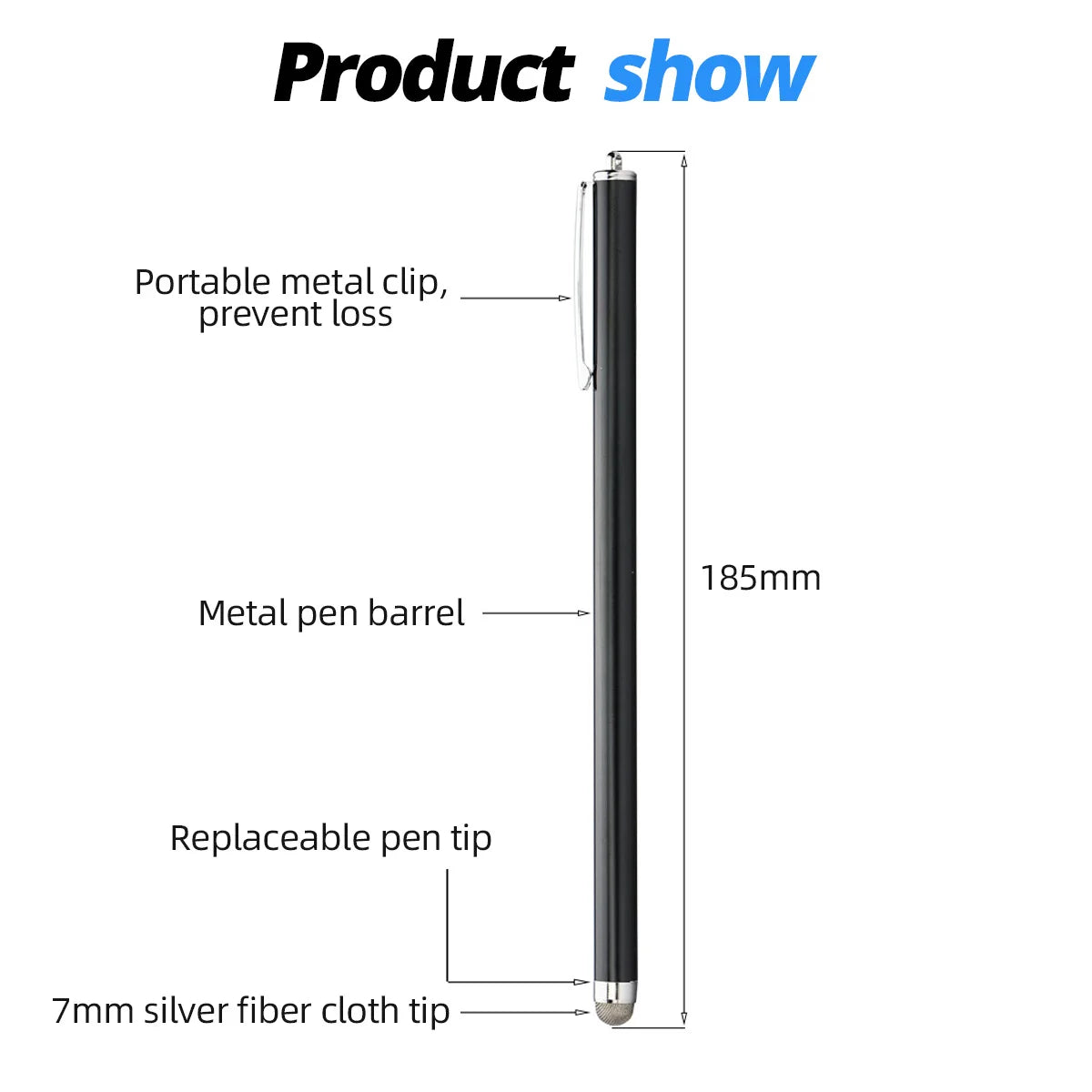 Long Stylus Pen 18.5M Capacitive Tablet Touch Screen Pencil For iPhone Samsung iPad Universal Android Phone Drawing Touch Pencil