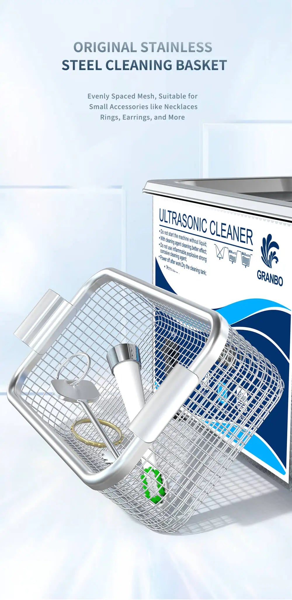 800ml Household Digital Ultrasonic Cleaner 60W Stainless Steel Bath 110V 220V Degas Ultrasound Washing for Watches Jewelry