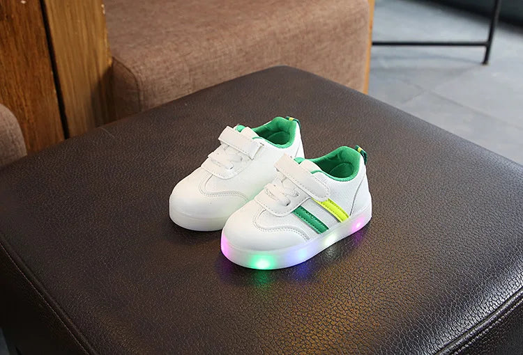 Kid Tennis 2024 Spring and Autumn Children LED Sneakers Boys Glowing Shoes Kids Baby Girls Toddler Shoes with Light Up Luminous