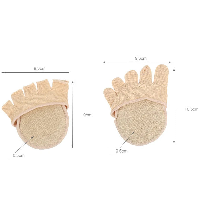 Foot Care Toe Separator Socks for Pedicure Forefoot Pads Toe Pad Orthopedic Cotton Sock Relief Pain Toe Protector Foot Care Tool