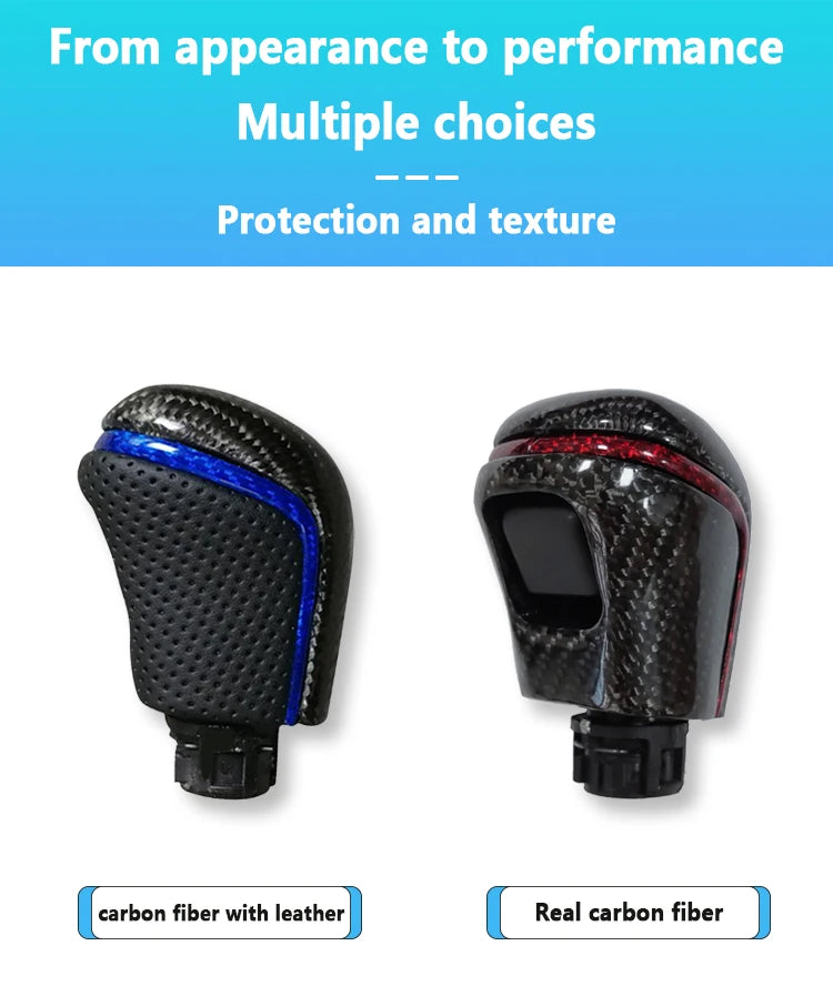 Auto leather shift knob gear stick shifter for Toyota Camry XV70 V70 2018 2019 2021 Levin Yaris Avalon Corolla 2020 accessories