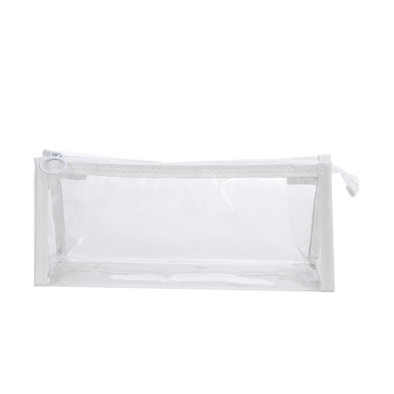 Kawaii Pencil Cases PVC Waterproof Pencil Bags Transparent Pen Pouch Trousse Scolaire School Supplies Cute Korean Stationery