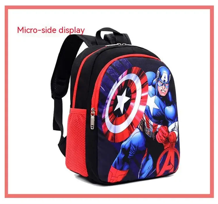 Children schoolbag spider backpack weight-reducing kindergarten Iron Man backpack cartoon large capacity boys and girls backpack