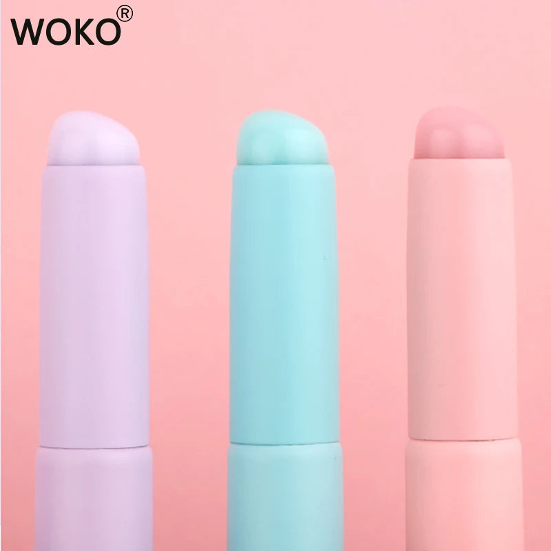 Upgrade Silica Gel Lip Brush with Cover Portable Lipstick Brush Macaron Color Mini Makeup Brush Crease Concealer Makeup Tool