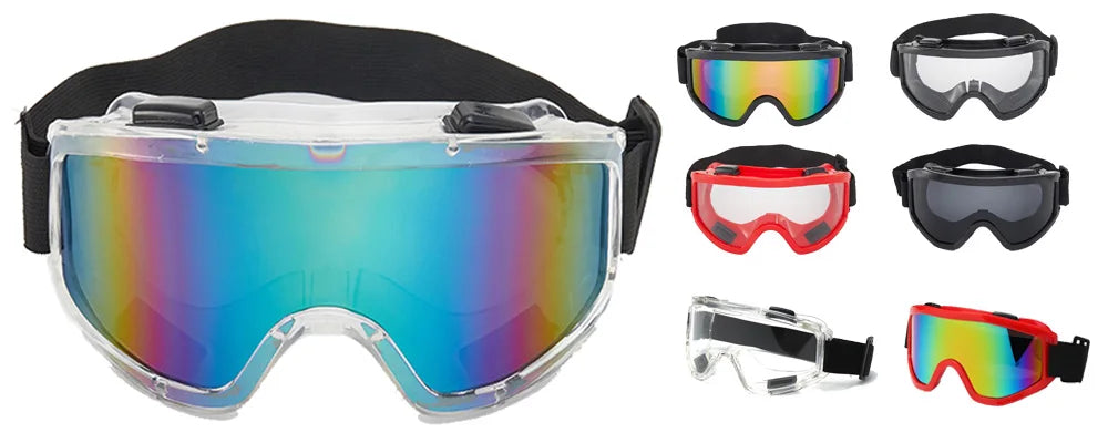 Magnetic Ski Goggles Winter Snow Sports Snowboard Goggles Anti-fog UV Protection Snowmobile Spherical Riding Skiing Eyewear Mask