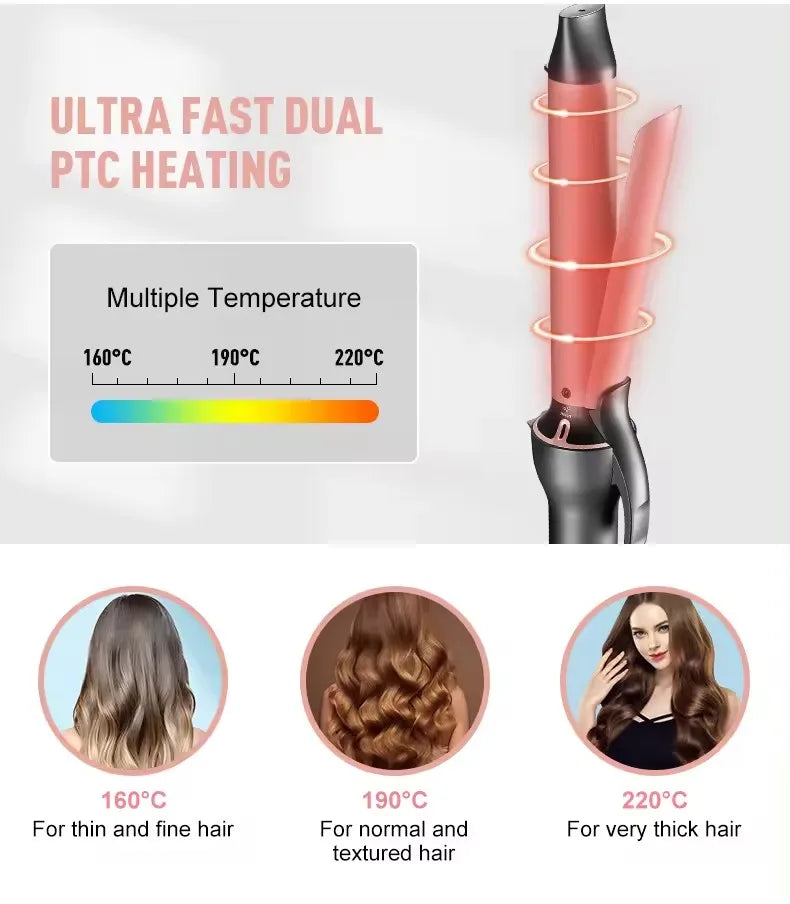 IPAHAR Hair Straightener Professional Hair Straightener Electric Hair Brushes Straightener Electric Hot Curler Wet Dry P-201