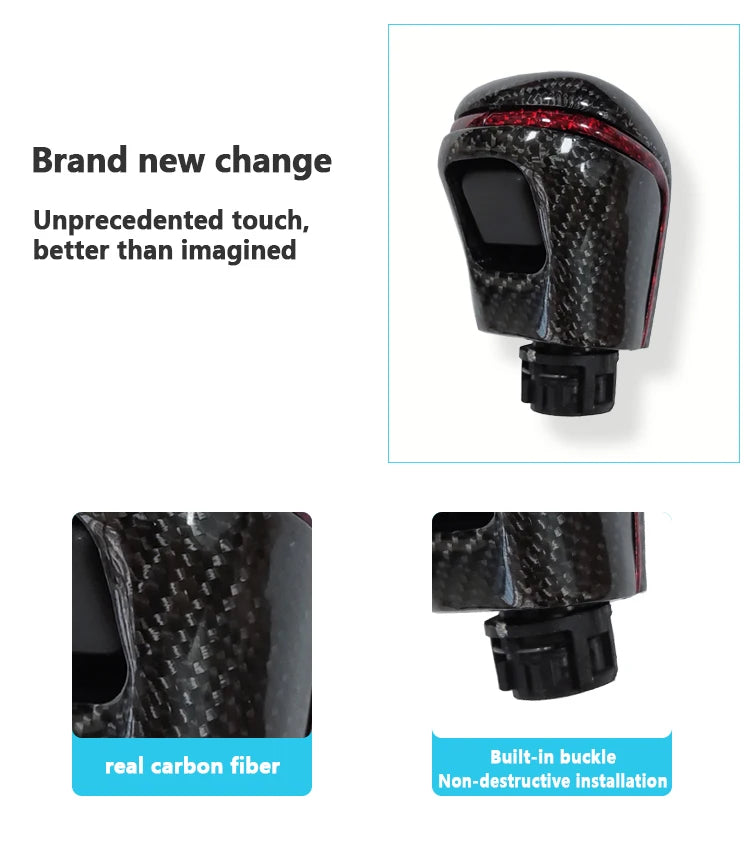 Auto leather shift knob gear stick shifter for Toyota Camry XV70 V70 2018 2019 2021 Levin Yaris Avalon Corolla 2020 accessories
