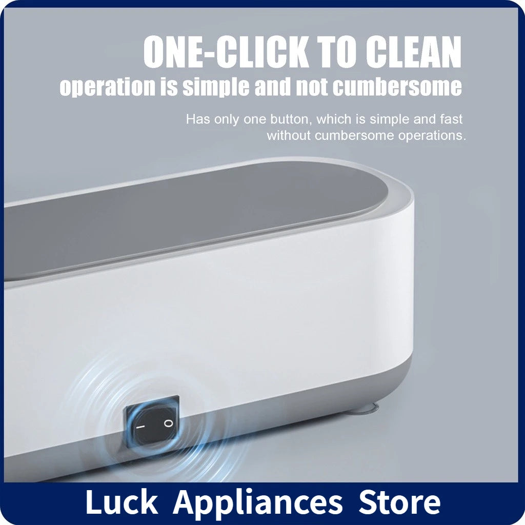 Portable Ultrasonic Cleaning Machine High Frequency Vibration Wash Cleaner Remove Stains Jewelry Watch Glasses Washing Machine