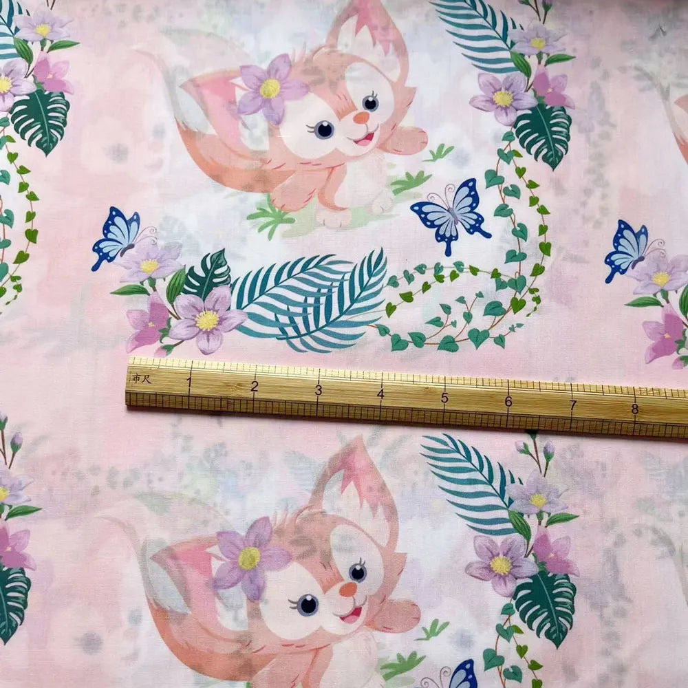 disney fabric 140x50CM Cartoon cotton fabric Patchwork Tissue Kid Home Textile Sewing Doll Dress Curtain Polyester cotton Fabric