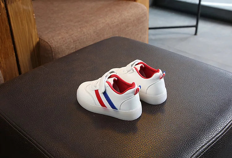 Kid Tennis 2024 Spring and Autumn Children LED Sneakers Boys Glowing Shoes Kids Baby Girls Toddler Shoes with Light Up Luminous