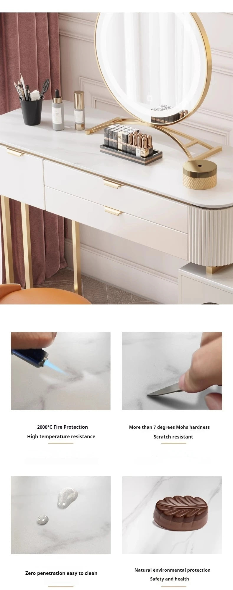 Makeup Dresser Table Vanity Filing Dressing Mobile Chest Nightstands Bedroom Komodinler Coiffeuse De Chambre Bedroom Furnitures