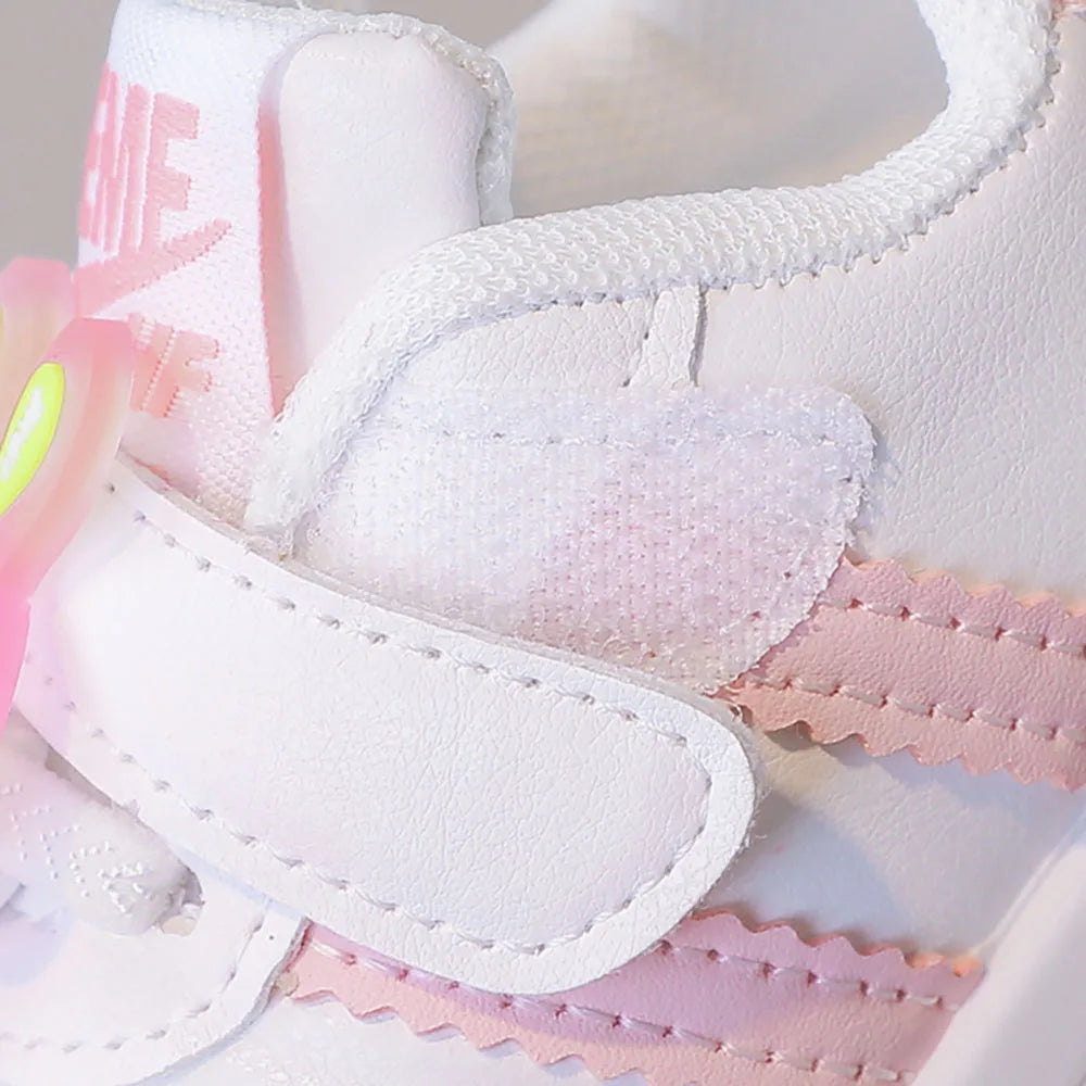 Autumn Children's Sport Shoes PU Leather Toddler Shoes For Baby Cute Rabbit Sneakers For Kids 2024 Trend Fashion Tennis Shoes