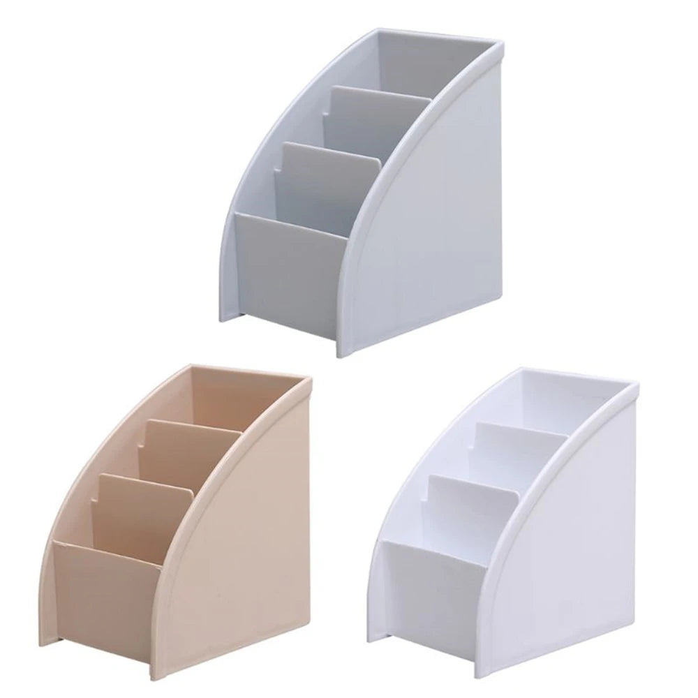 Plastic TV Remote Control Storage Holder Mobile Phone Holder Stand Washable Home Office Storage Boxes Desktop Storage Case